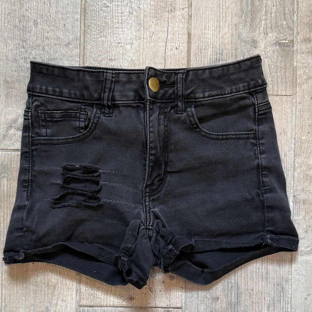 American Eagle Outfitters Black Jean Shorts
